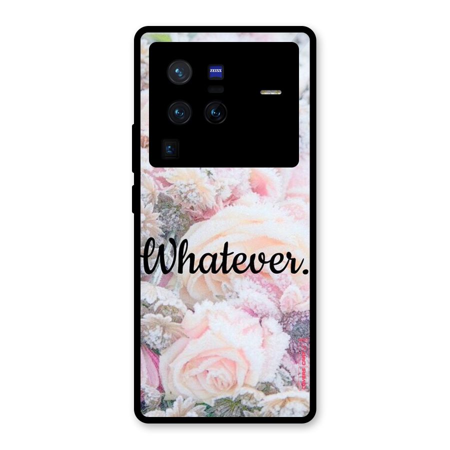 Whatever Glass Back Case for Vivo X80 Pro