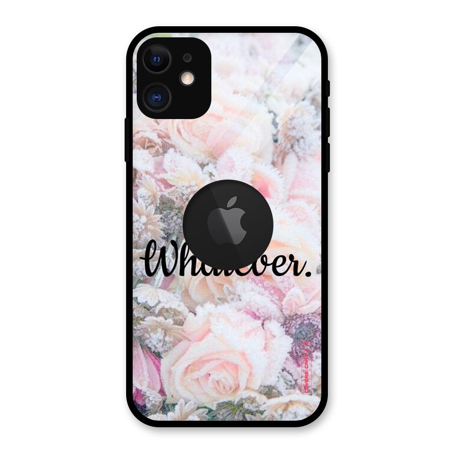 Whatever Glass Back Case for iPhone 11 Logo Cut
