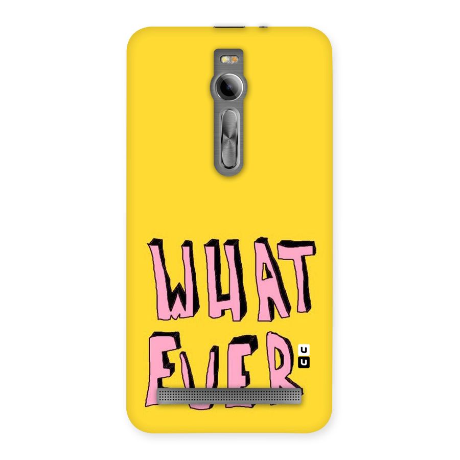 Whatever Yellow Back Case for Asus Zenfone 2