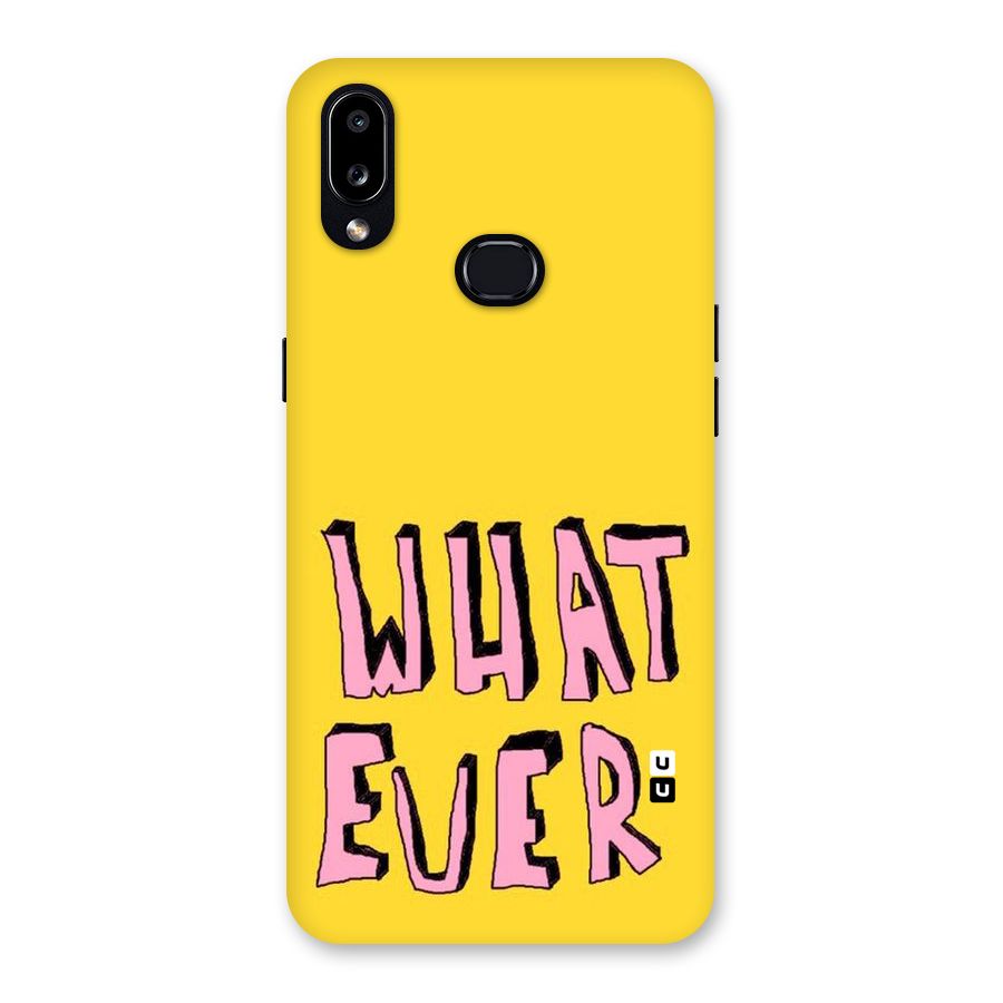 Whatever Yellow Back Case for Galaxy A10s