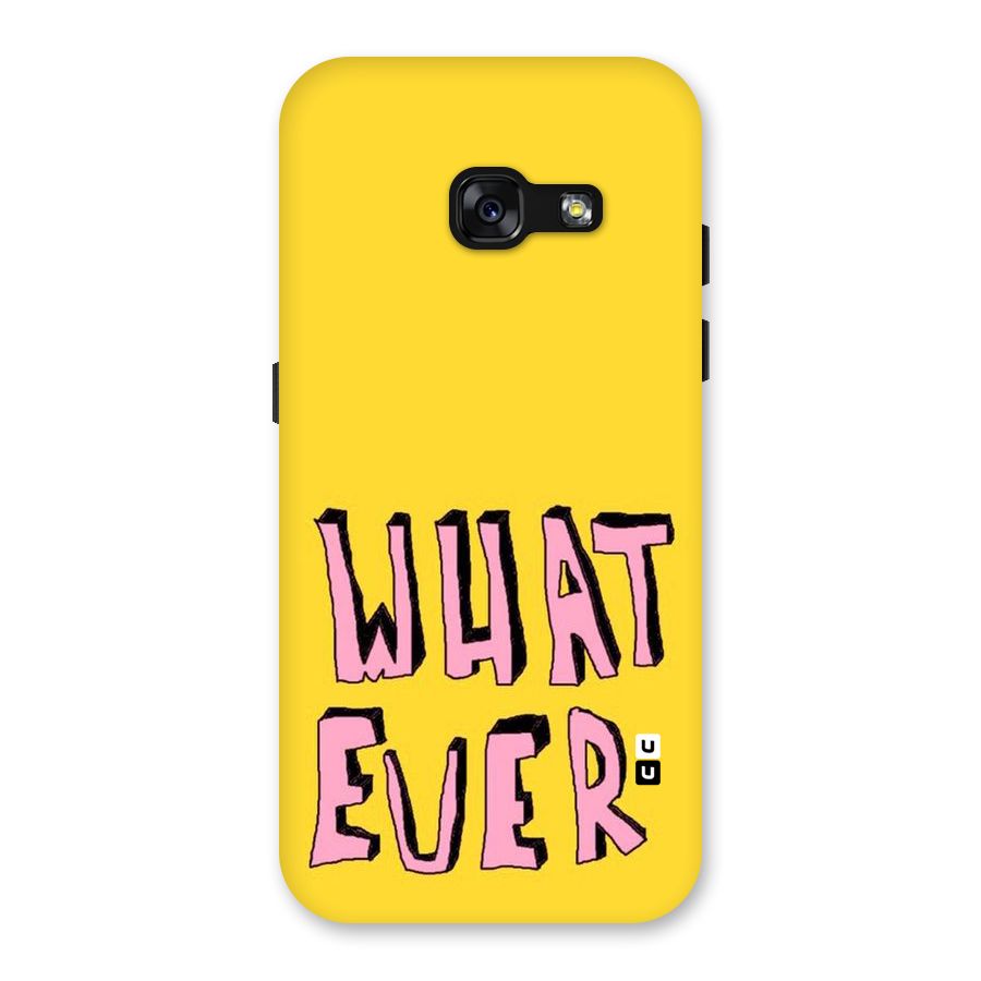 Whatever Yellow Back Case for Galaxy A3 (2017)
