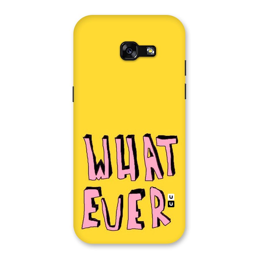 Whatever Yellow Back Case for Galaxy A5 2017