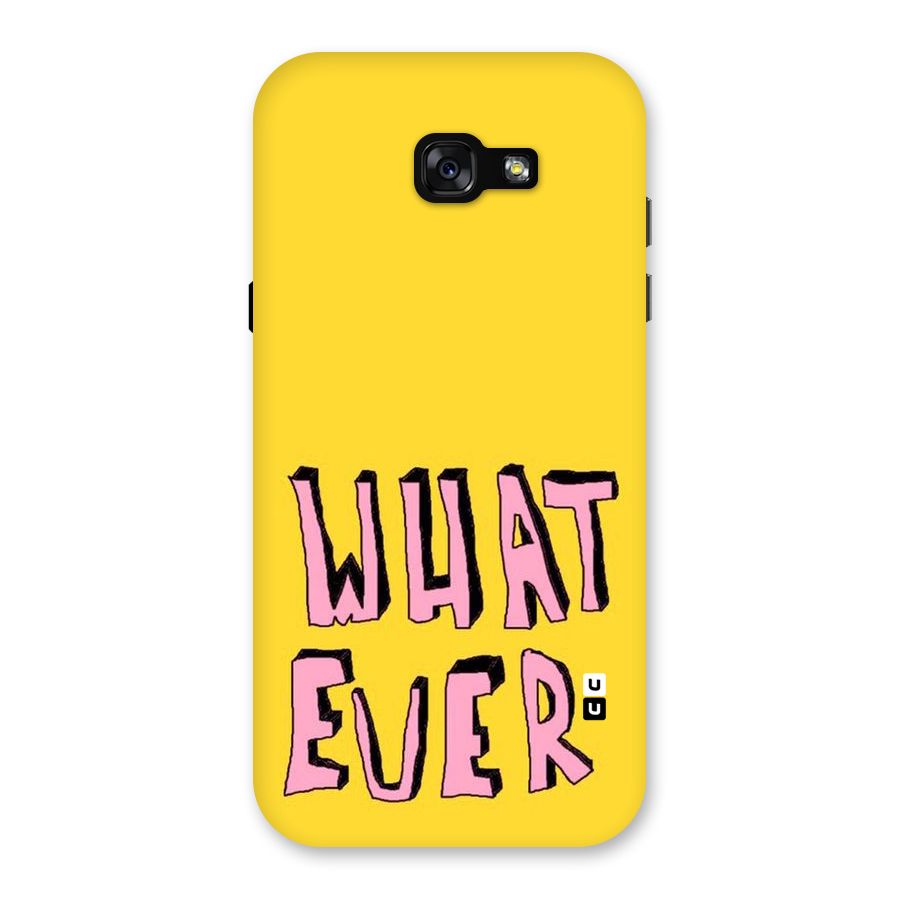 Whatever Yellow Back Case for Galaxy A7 (2017)