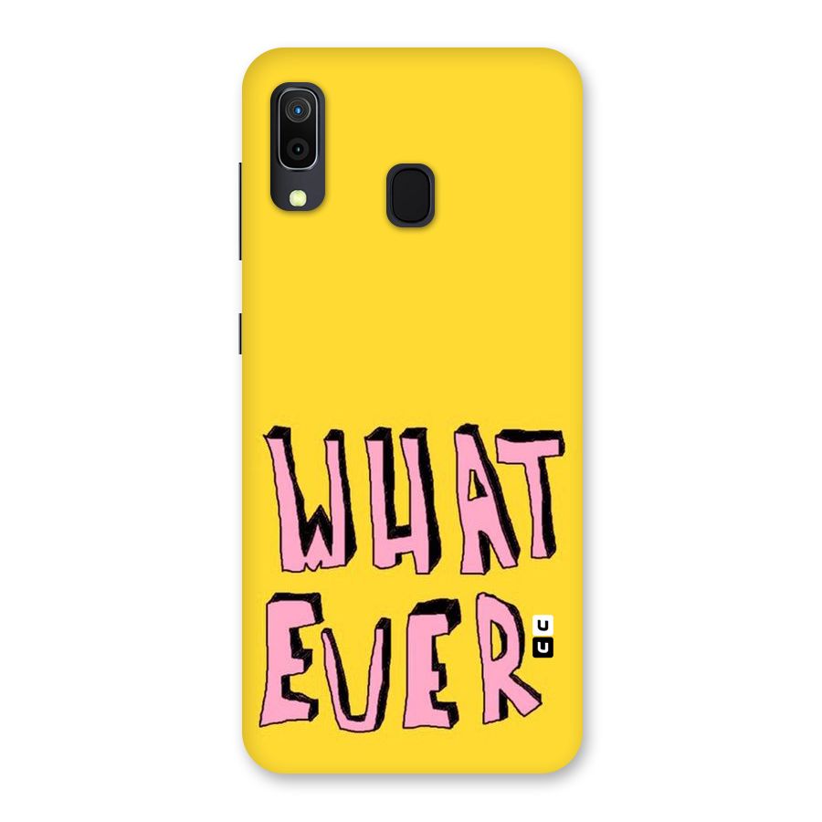 Whatever Yellow Back Case for Galaxy M10s