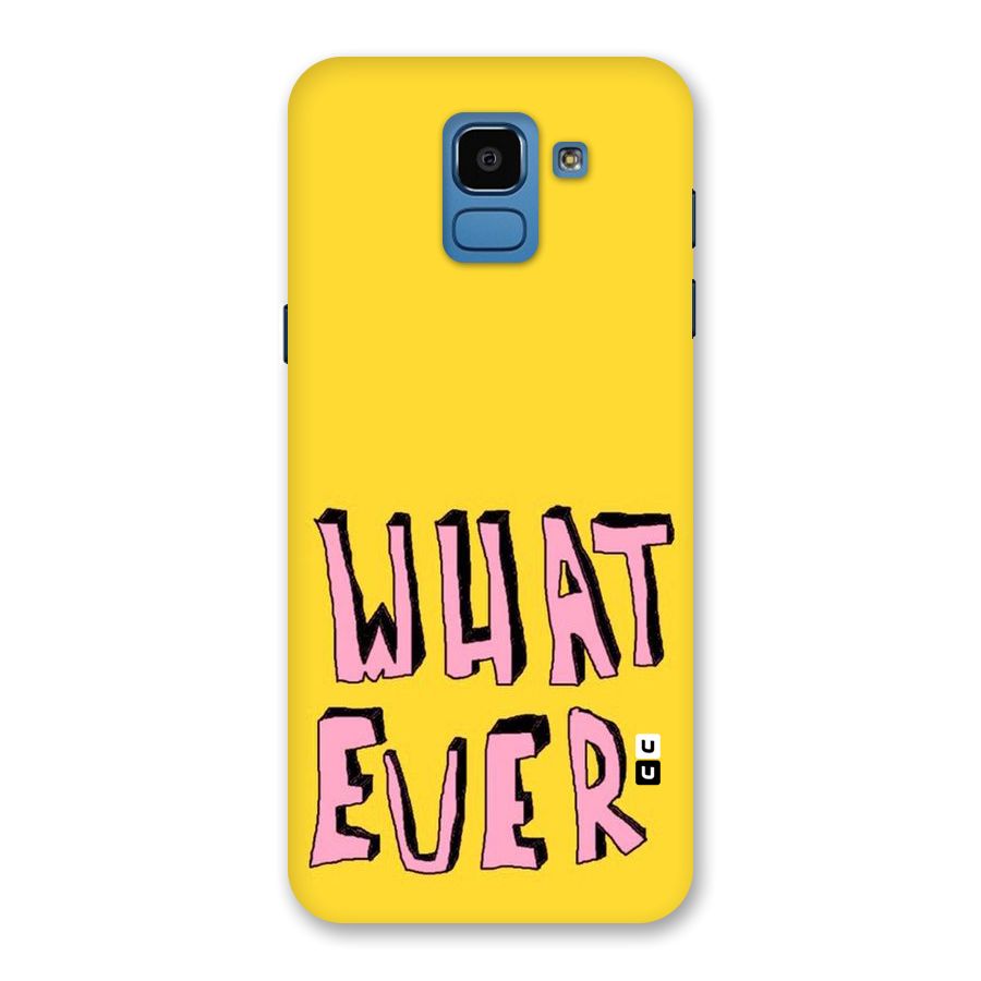 Whatever Yellow Back Case for Galaxy On6