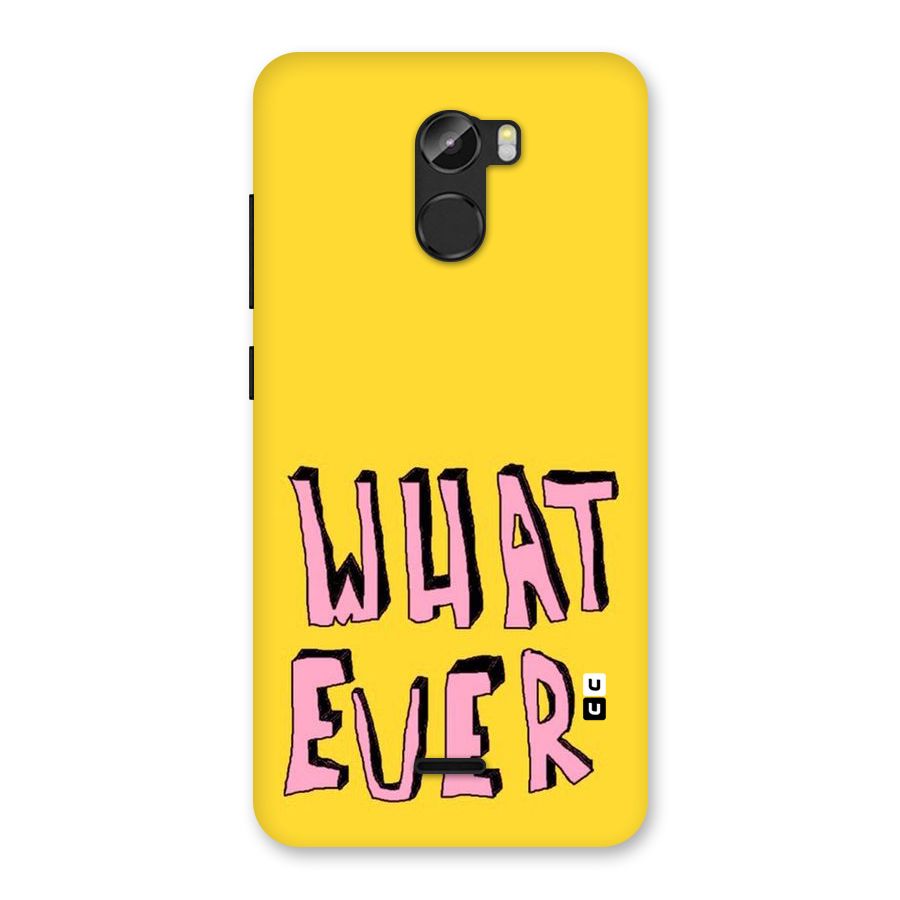 Whatever Yellow Back Case for Gionee X1