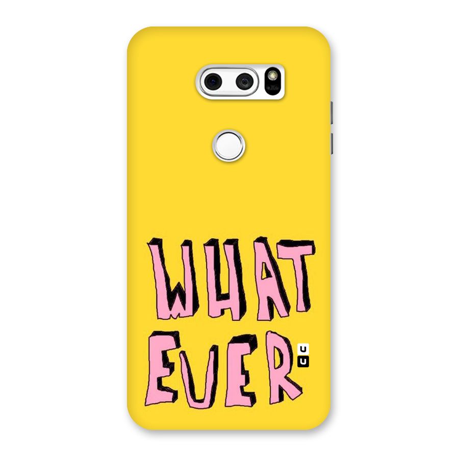 Whatever Yellow Back Case for LG V30