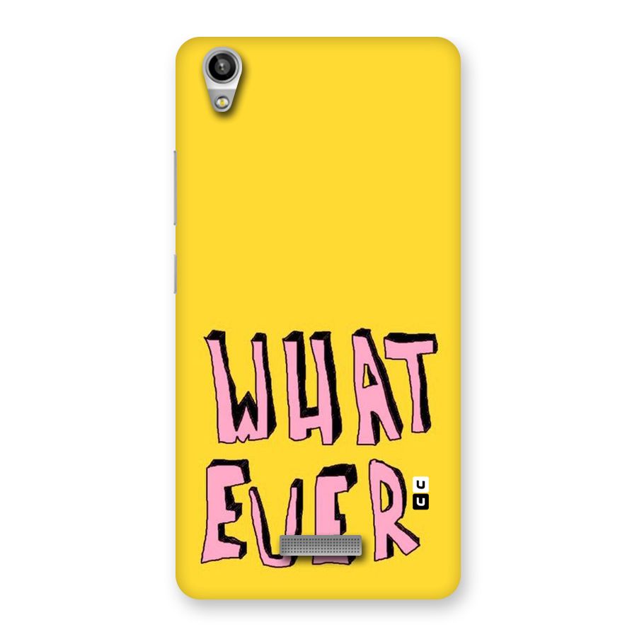 Whatever Yellow Back Case for Lava-Pixel-V1