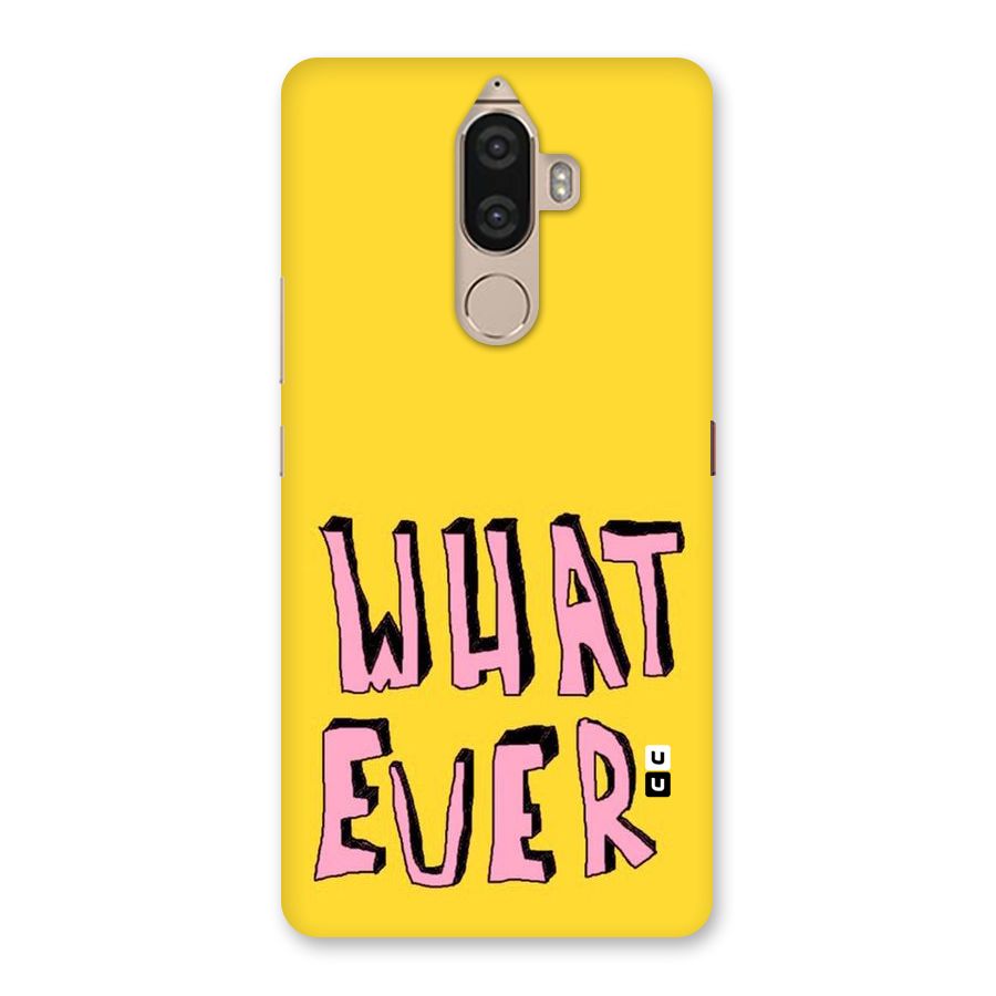 Whatever Yellow Back Case for Lenovo K8 Note