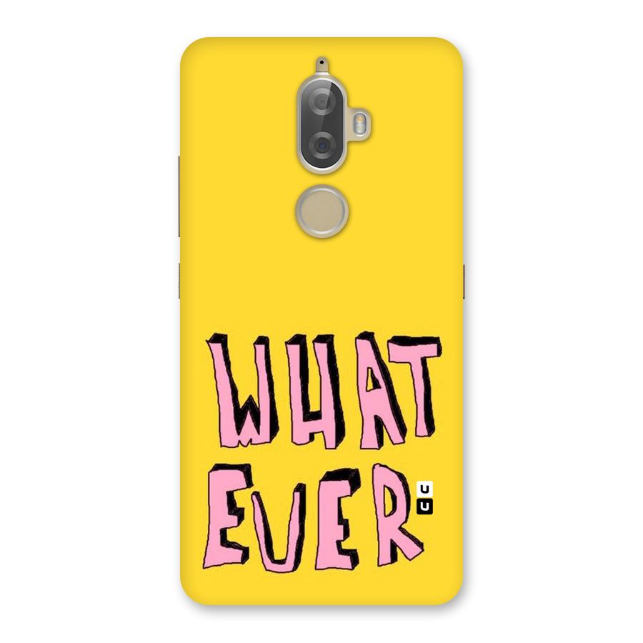Whatever Yellow Back Case for Lenovo K8 Plus