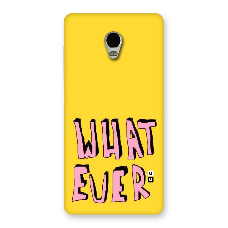 Whatever Yellow Back Case for Lenovo Vibe P1