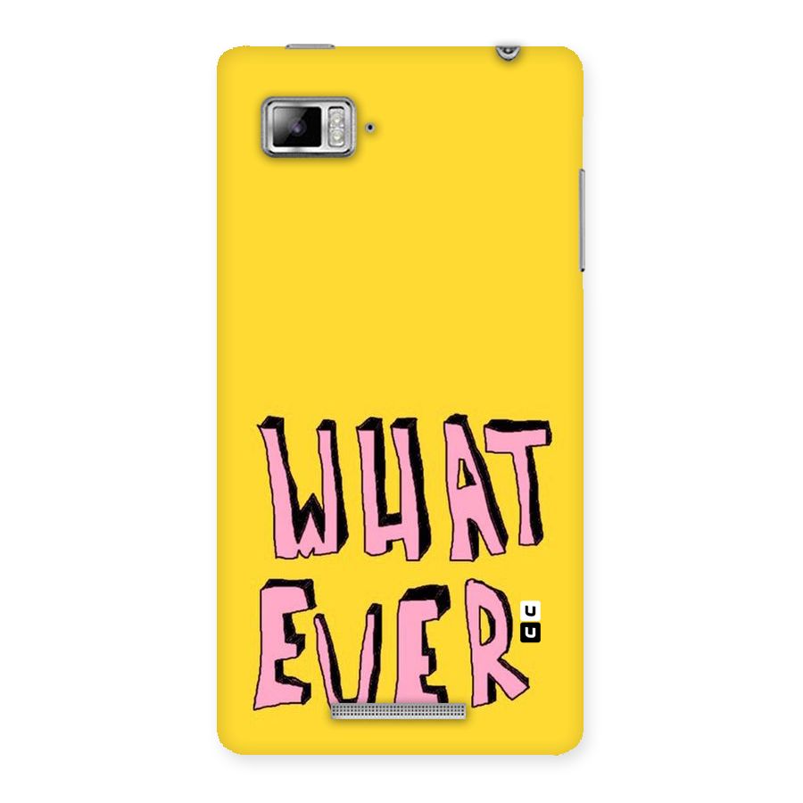 Whatever Yellow Back Case for Lenovo Vibe Z K910