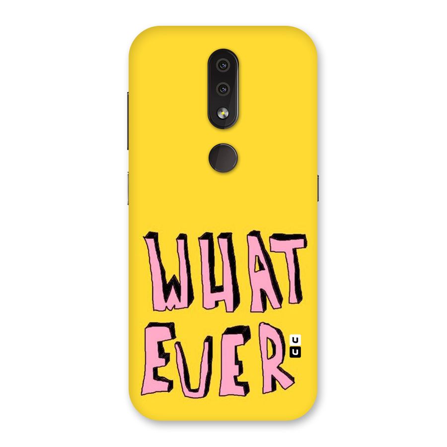 Whatever Yellow Back Case for Nokia 4.2