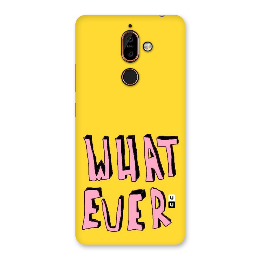 Whatever Yellow Back Case for Nokia 7 Plus