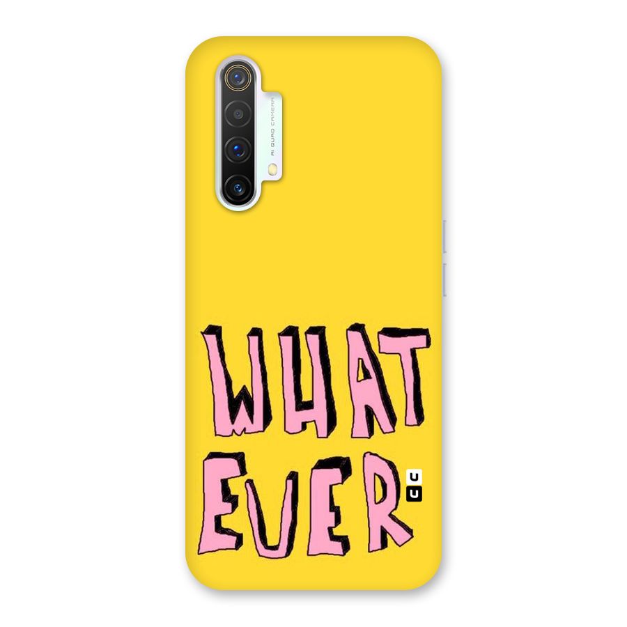 Whatever Yellow Back Case for Realme X3