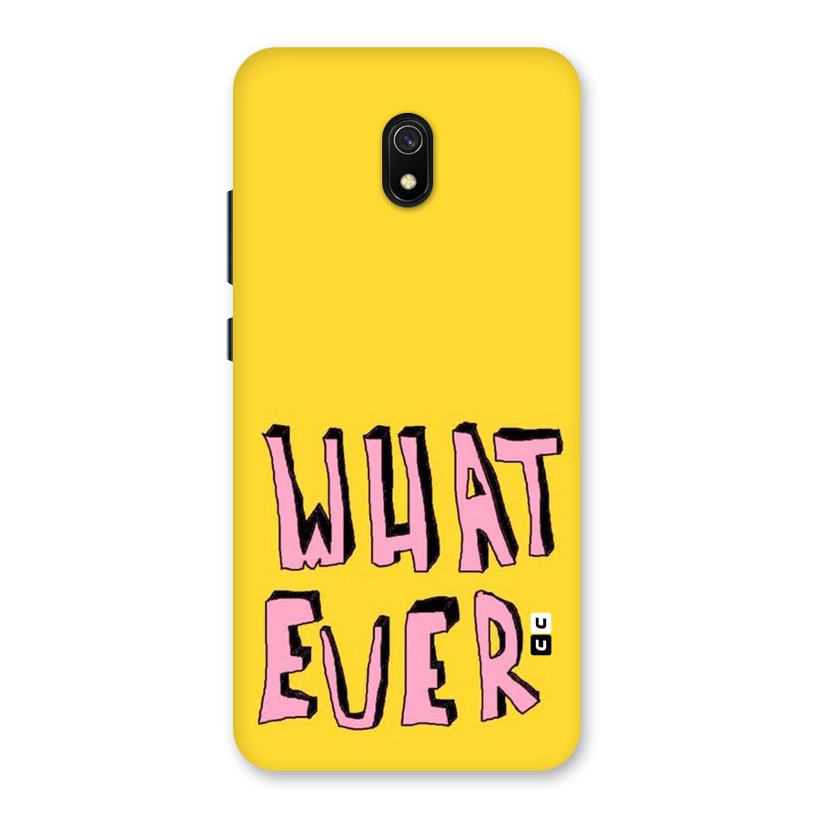 Whatever Yellow Back Case for Redmi 8A