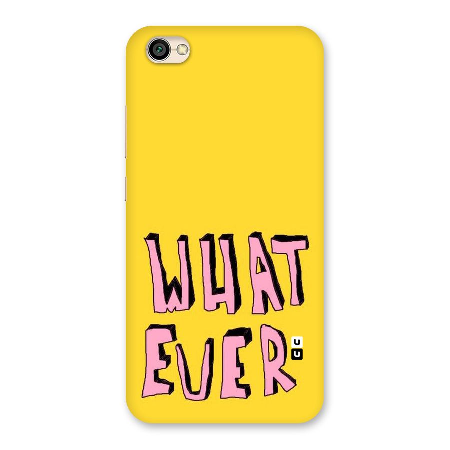 Whatever Yellow Back Case for Redmi Y1 Lite