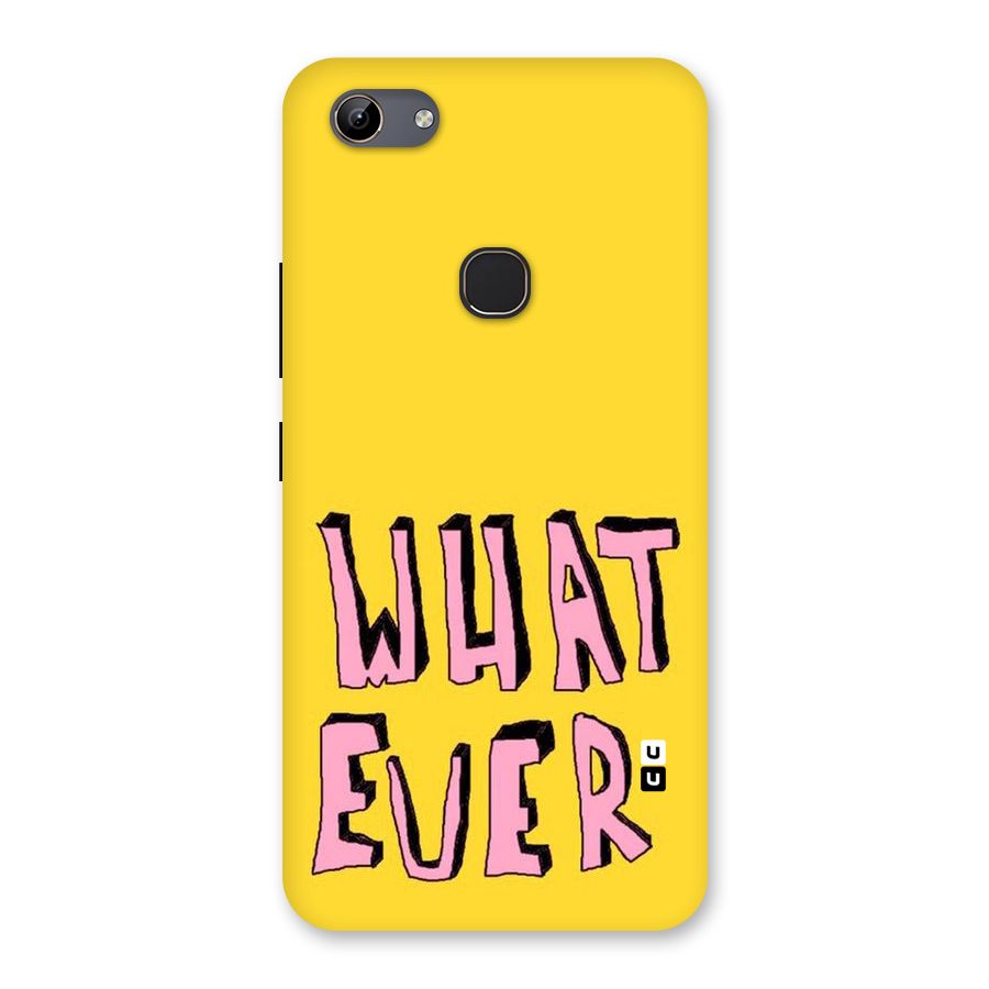 Whatever Yellow Back Case for Vivo Y81