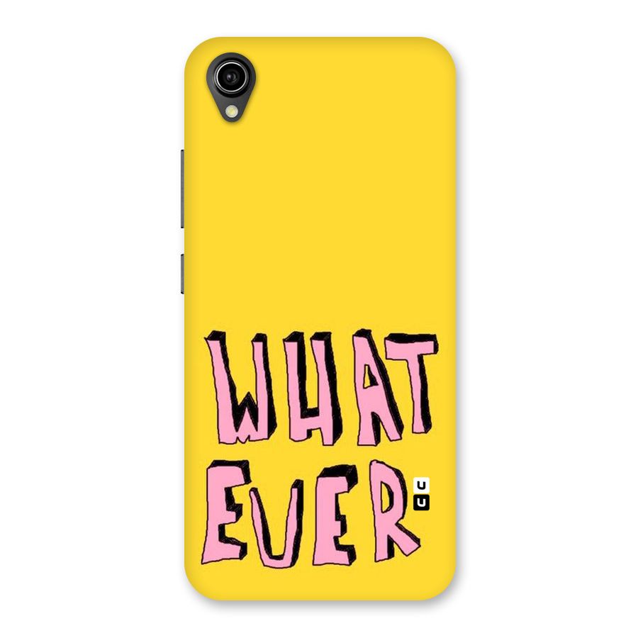Whatever Yellow Back Case for Vivo Y90
