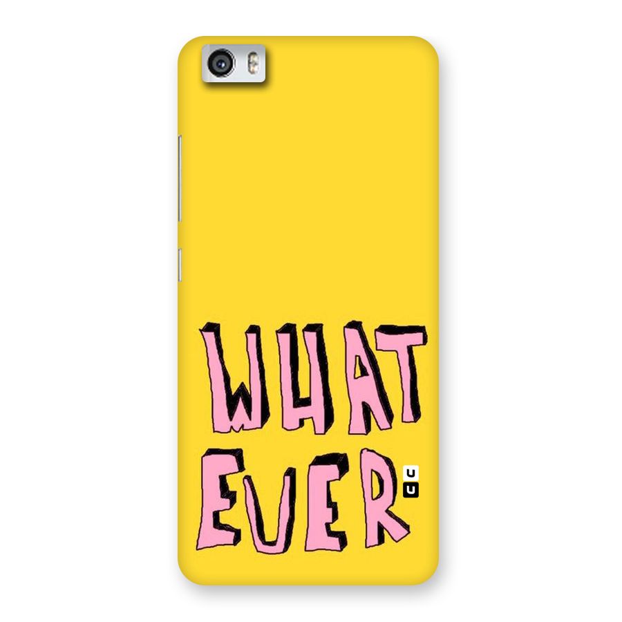 Whatever Yellow Back Case for Xiaomi Redmi Mi5