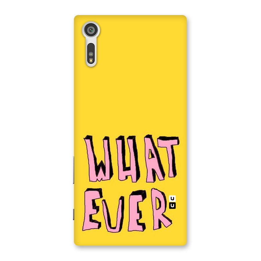 Whatever Yellow Back Case for Xperia XZ