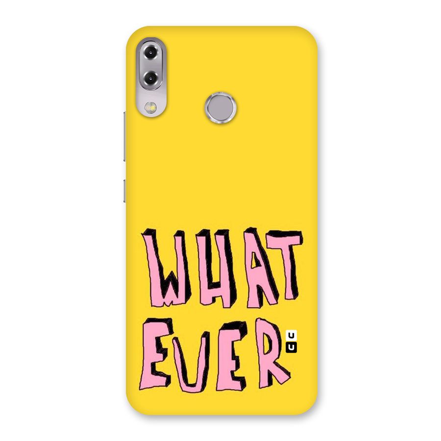 Whatever Yellow Back Case for Zenfone 5Z