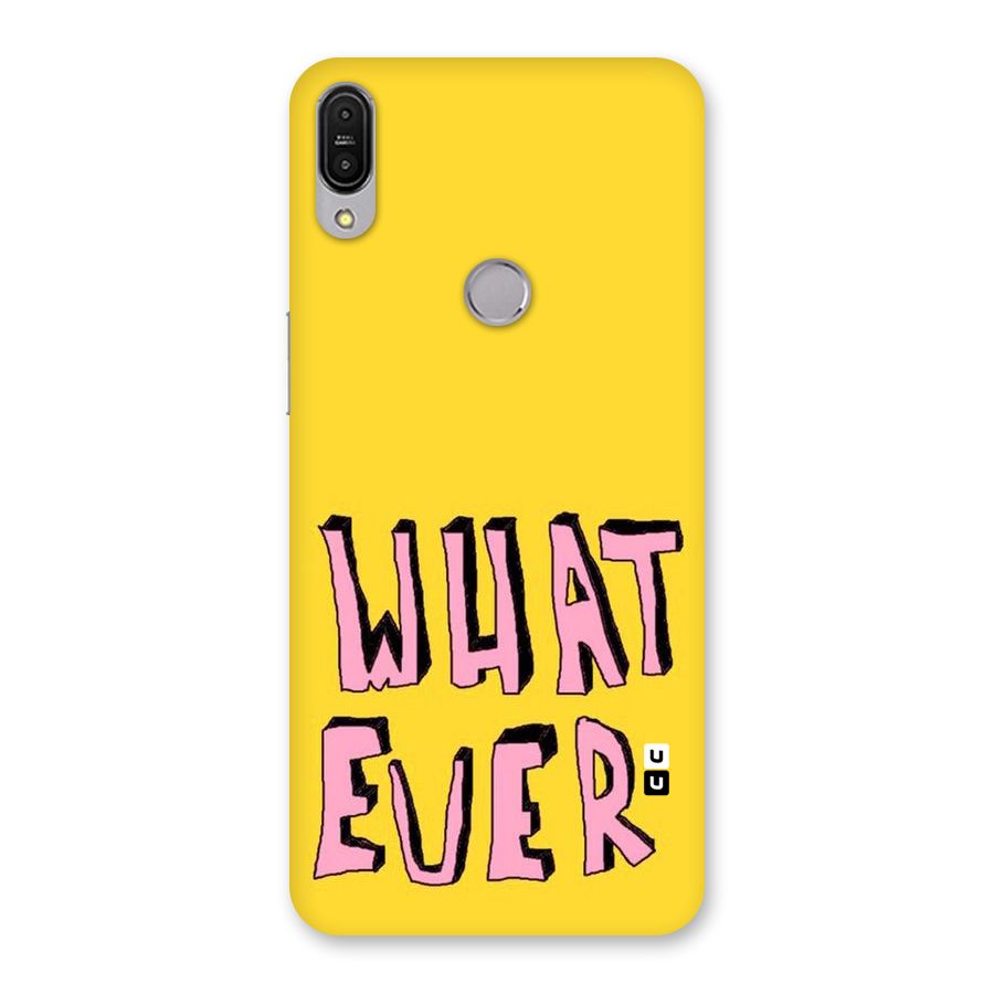 Whatever Yellow Back Case for Zenfone Max Pro M1