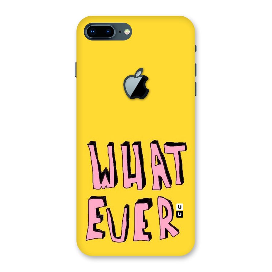 Whatever Yellow Back Case for iPhone 7 Plus Apple Cut