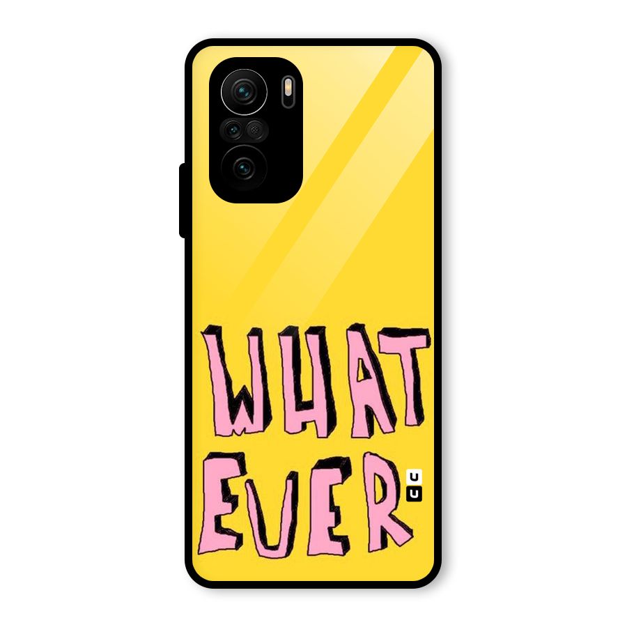 Whatever Yellow Glass Back Case for Mi 11X Pro