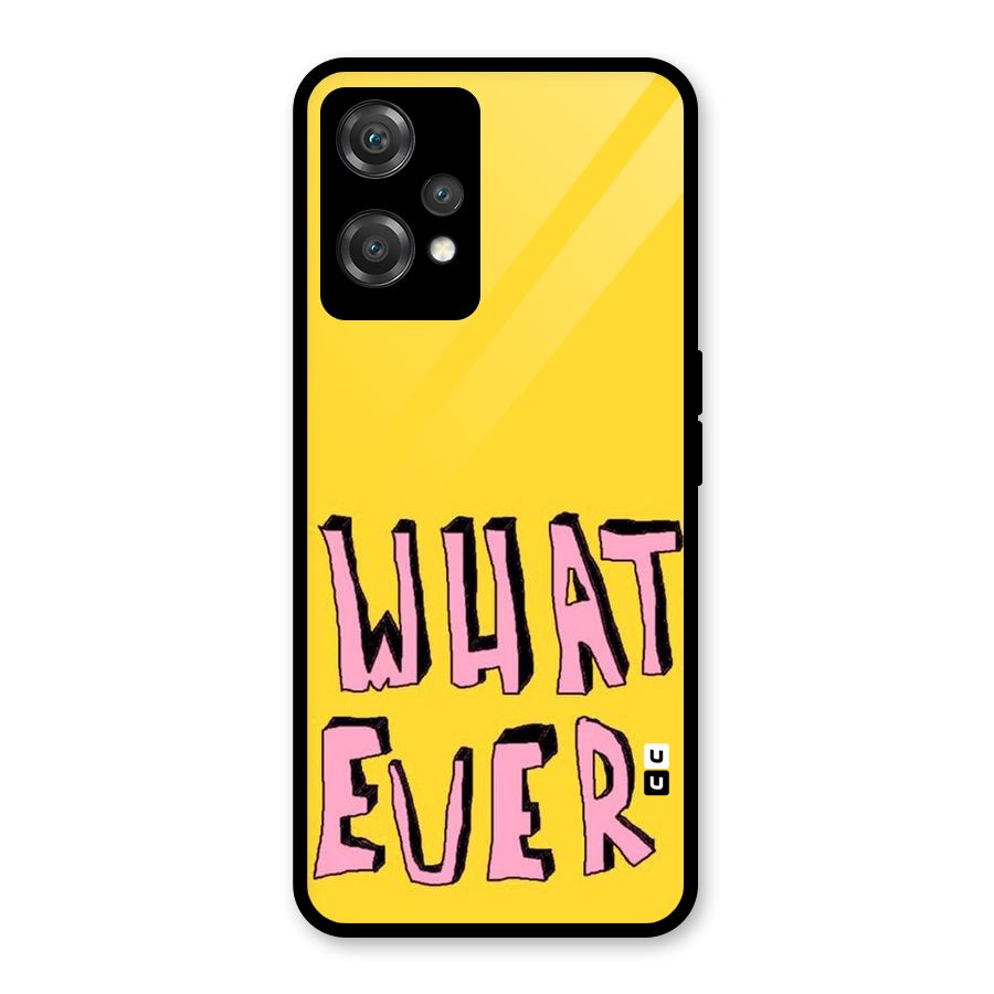 Whatever Yellow Glass Back Case for OnePlus Nord CE 2 Lite 5G