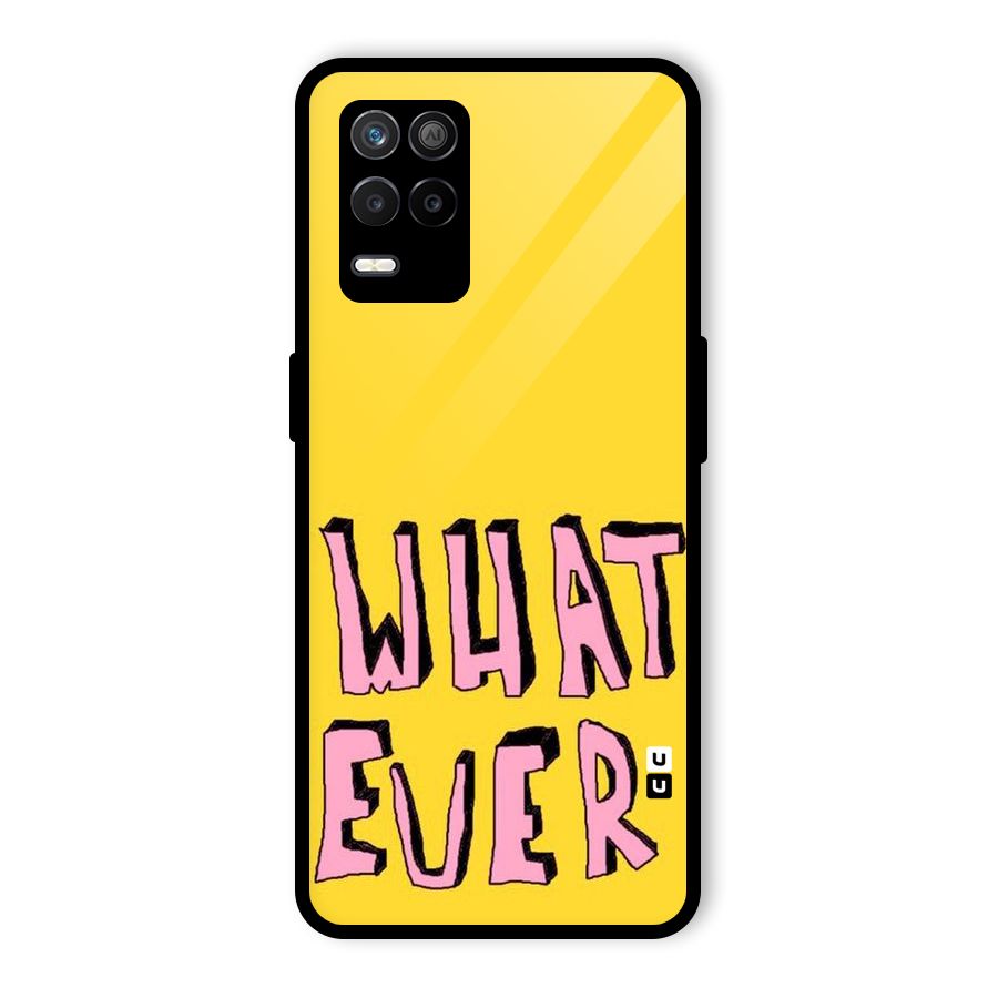 Whatever Yellow Glass Back Case for Realme 8 5G