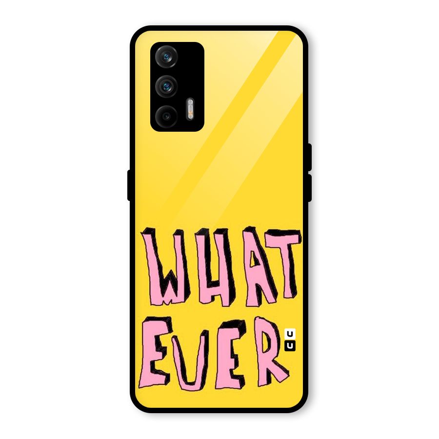 Whatever Yellow Glass Back Case for Realme GT 5G