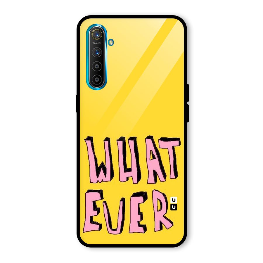 Whatever Yellow Glass Back Case for Realme X2