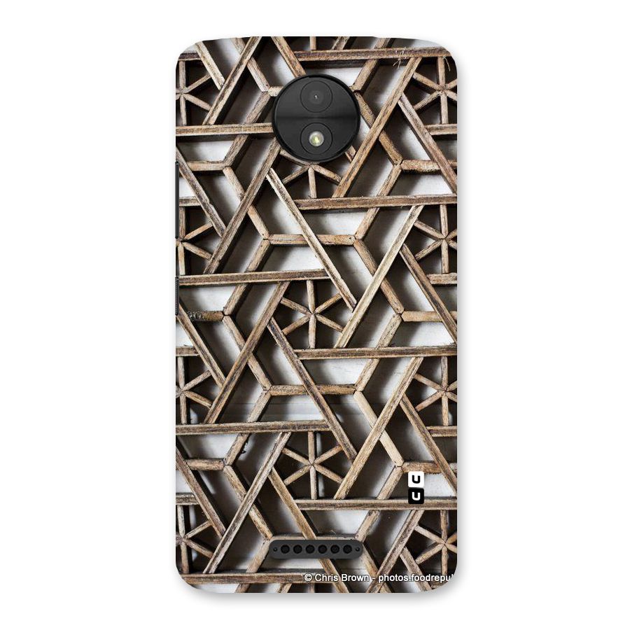 Wheel Design Back Case for Moto C