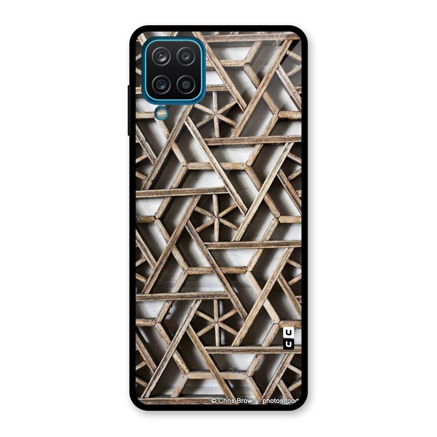 Wheel Design Glass Back Case for Galaxy A12