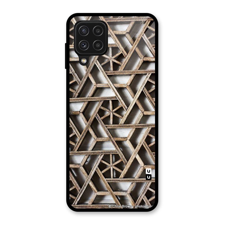 Wheel Design Glass Back Case for Galaxy A22 4G