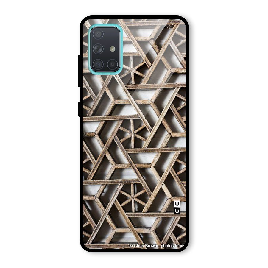Wheel Design Glass Back Case for Galaxy A71