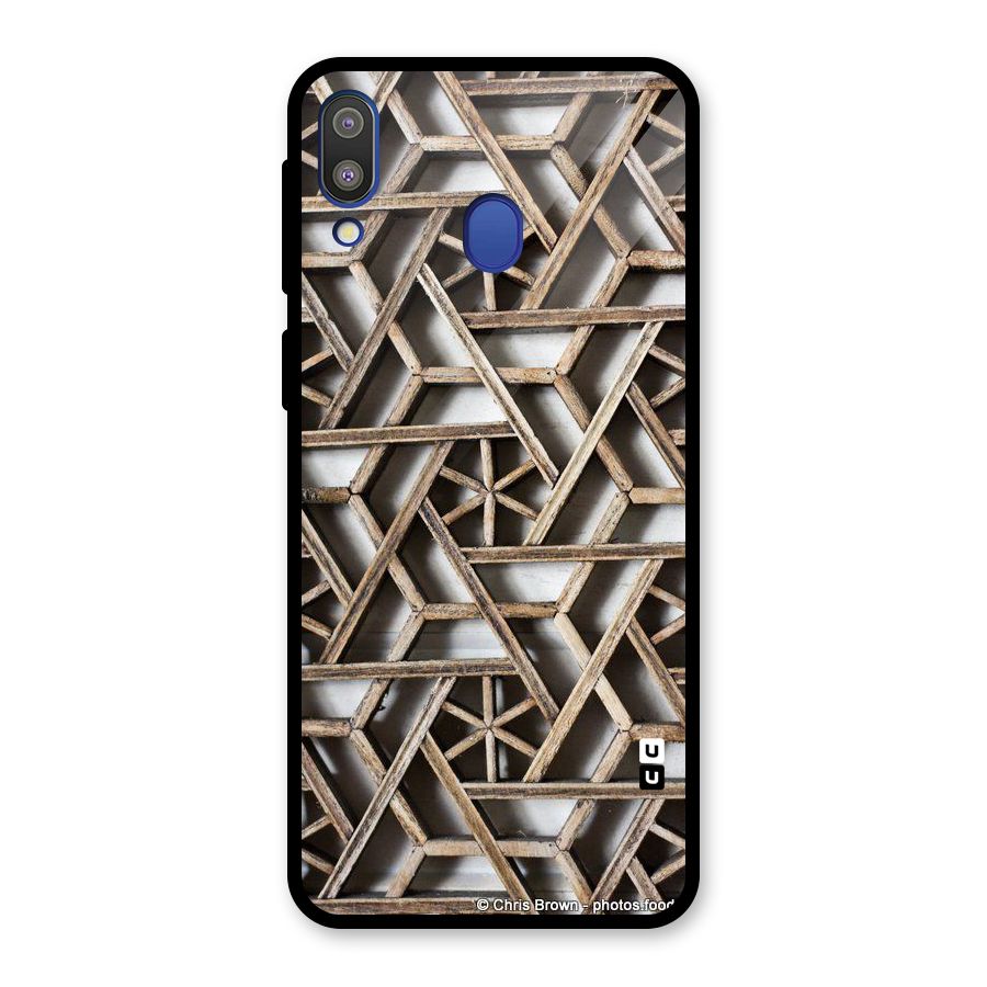 Wheel Design Glass Back Case for Galaxy M20