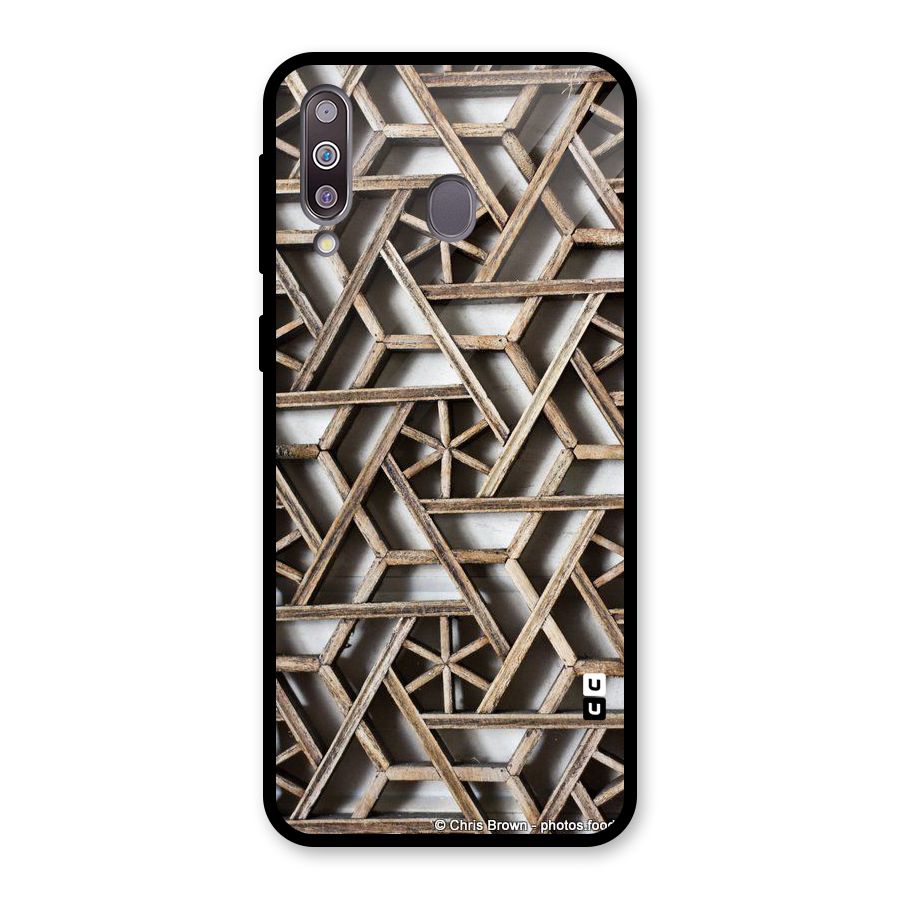 Wheel Design Glass Back Case for Galaxy M30