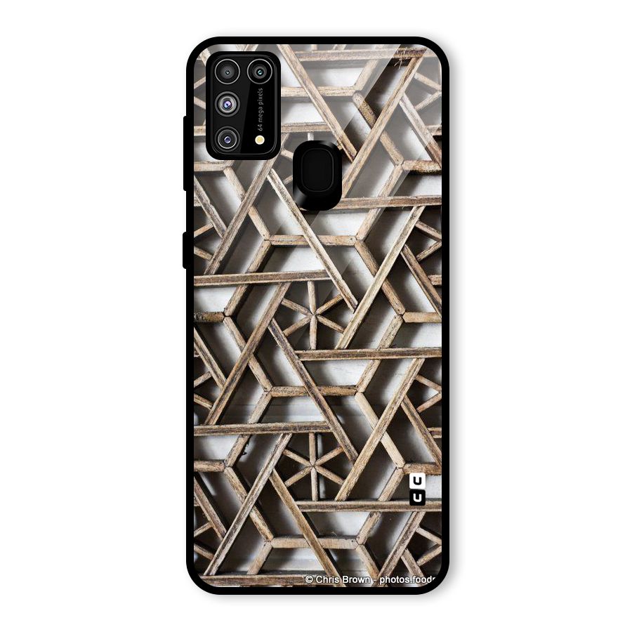 Wheel Design Glass Back Case for Galaxy M31