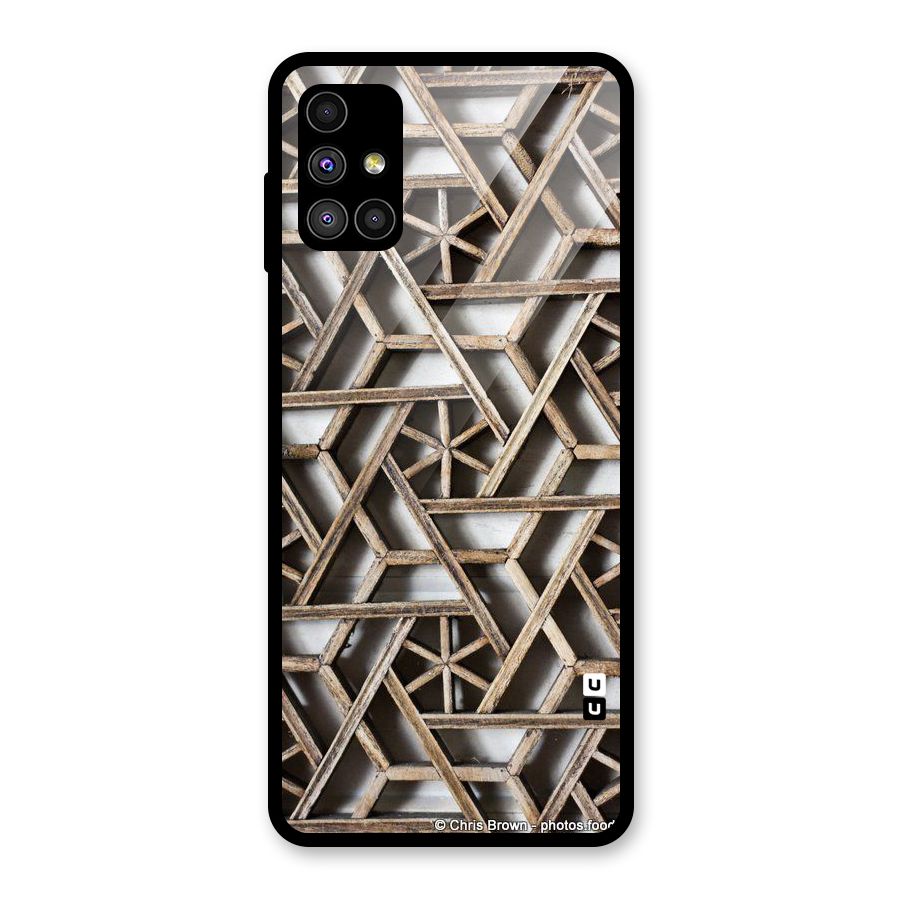 Wheel Design Glass Back Case for Galaxy M51