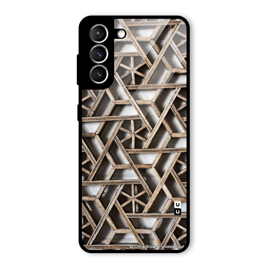 Wheel Design Glass Back Case for Galaxy S21 5G