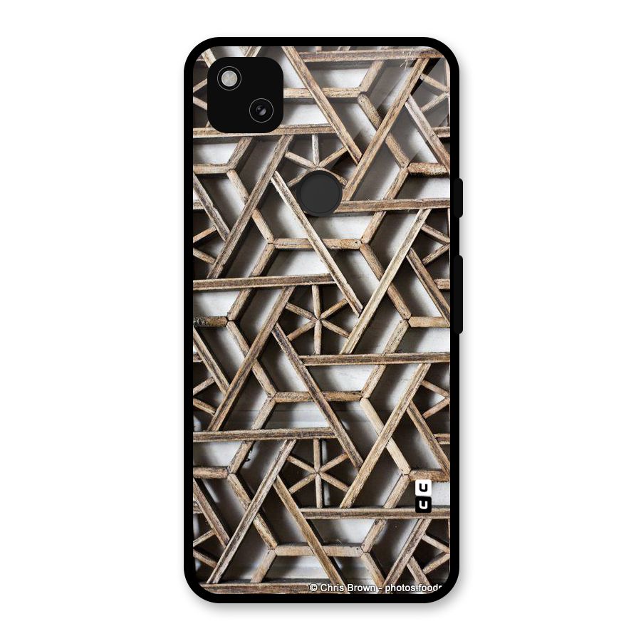 Wheel Design Glass Back Case for Google Pixel 4a