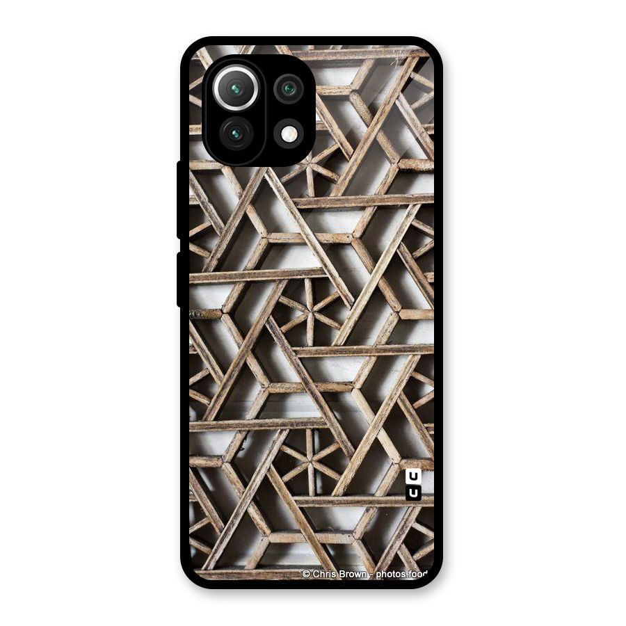 Wheel Design Glass Back Case for Mi 11 Lite