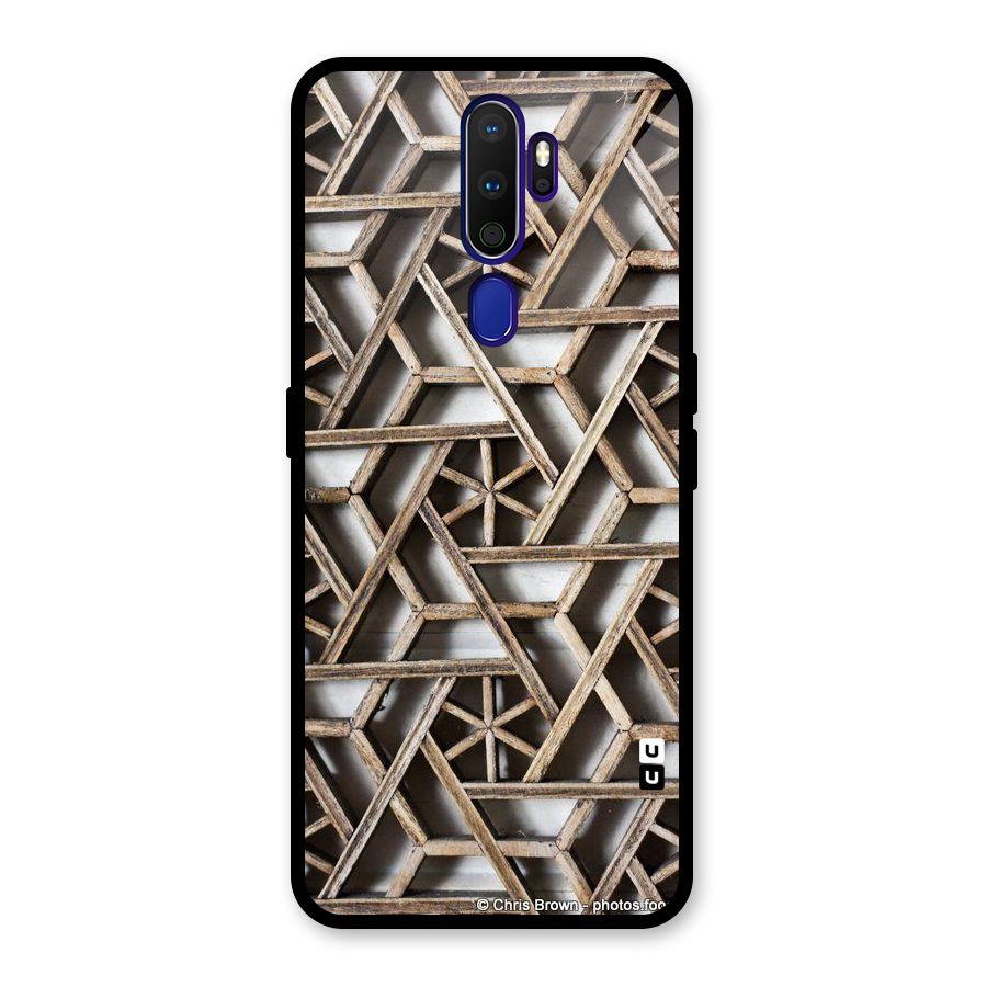 Wheel Design Glass Back Case for Oppo A9 (2020)