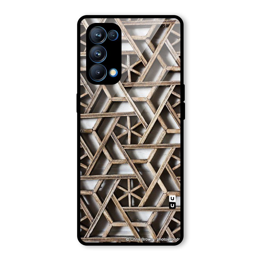 Wheel Design Glass Back Case for Oppo Reno5 Pro 5G
