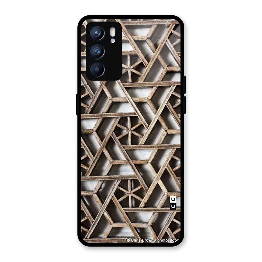 Wheel Design Glass Back Case for Oppo Reno6 5G
