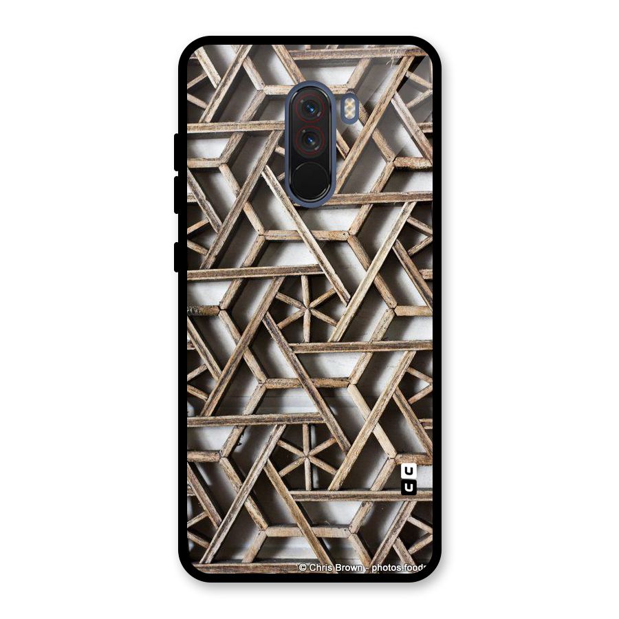 Wheel Design Glass Back Case for Poco F1