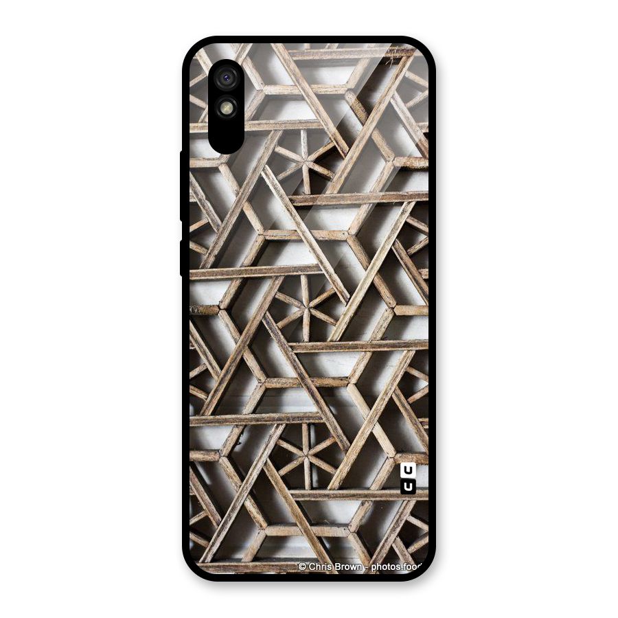Wheel Design Glass Back Case for Redmi 9A