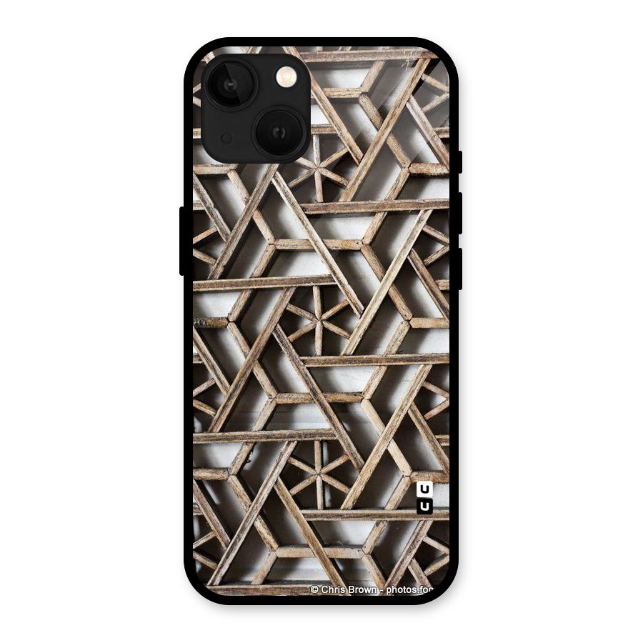 Wheel Design Glass Back Case for iPhone 13